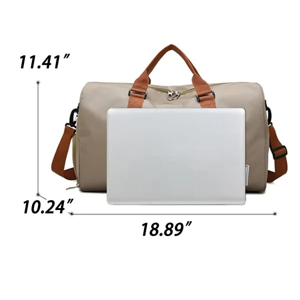 Gym And Travel Bag With Wet-Dry Separation