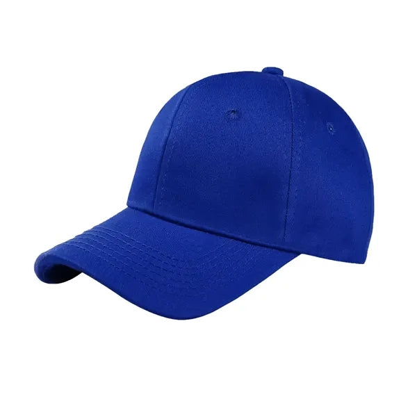 6 Panels Cotton Adjustable Plain Hat Unisex Baseball Cap