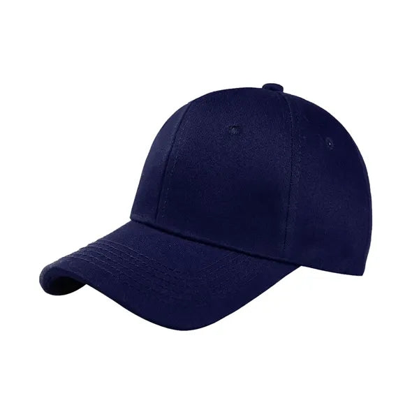 6 Panels Cotton Adjustable Plain Hat Unisex Baseball Cap
