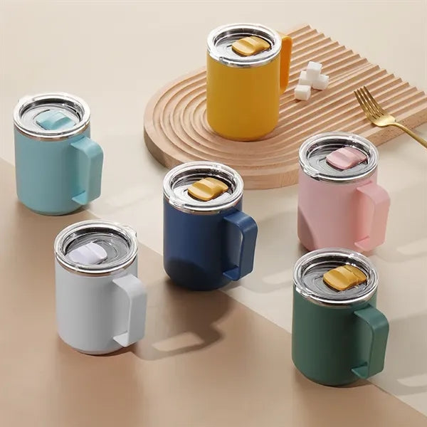 Vacuum Insulated 15oz Outdoor Travel Camping Mug with Lid