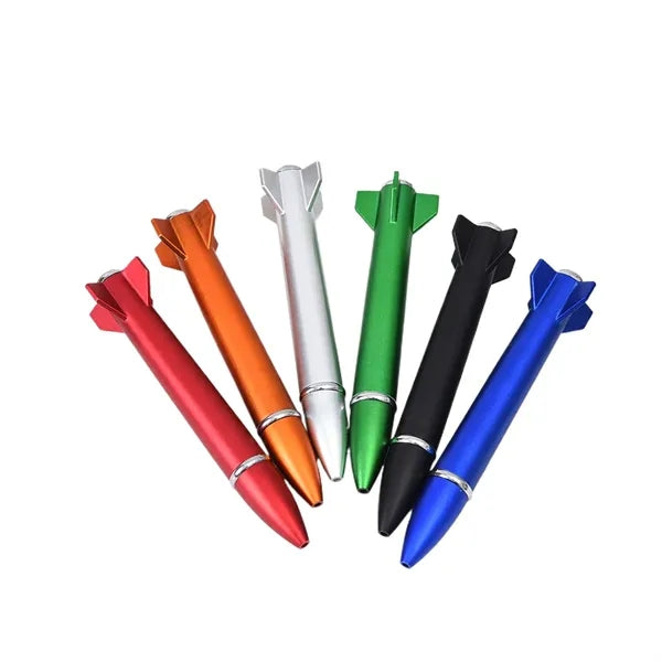 Metallic Rocket Pens with Light