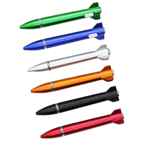 Metallic Rocket Pens with Light