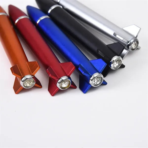 Metallic Rocket Pens with Light