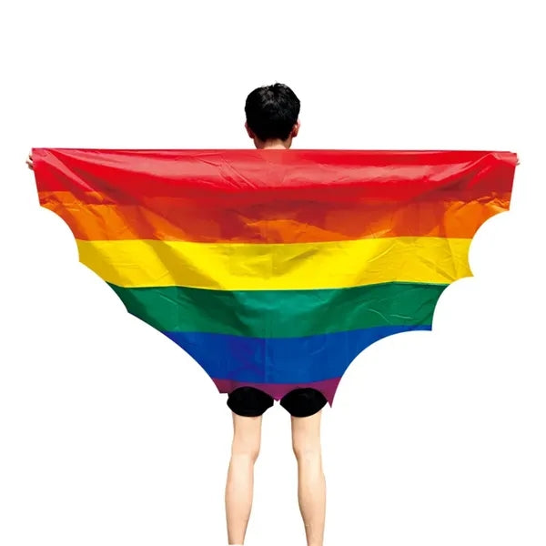 Wearable Hooded Shawl Flag for Parades and Outdoor Events