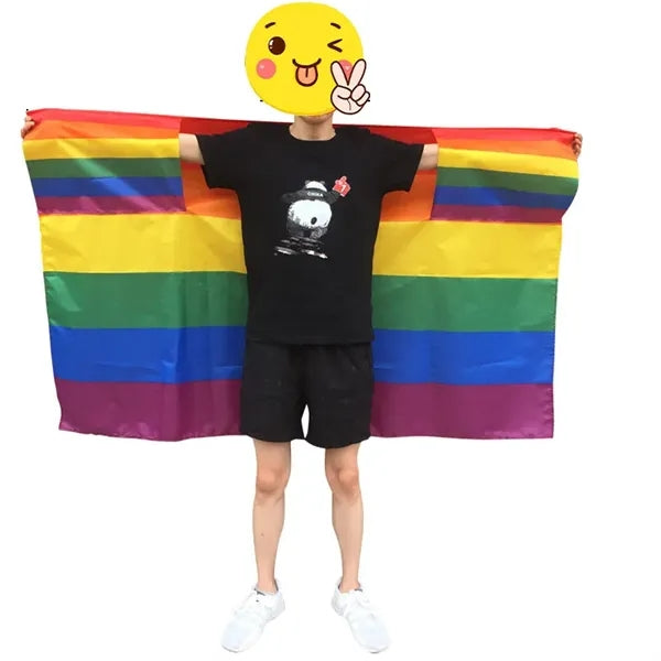 Wearable Hooded Shawl Flag for Parades and Outdoor Events