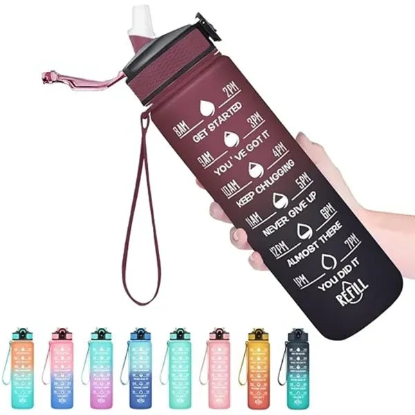 32 oz Water Bottles with Times