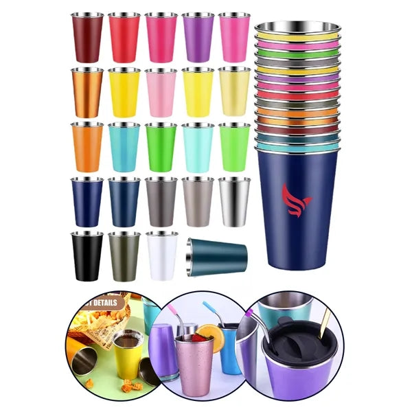 Stackable Stainless Steel Drinking Cups