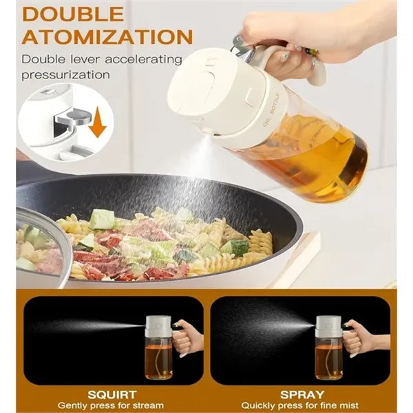 550ml Glass Auto Flip Cap Olive Oil Dispenser Bottle