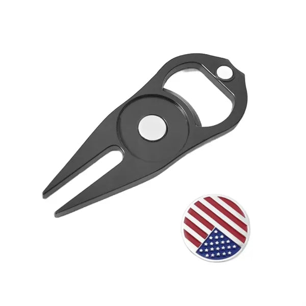 3-in-1 Pitchfork Golf Divot Tool