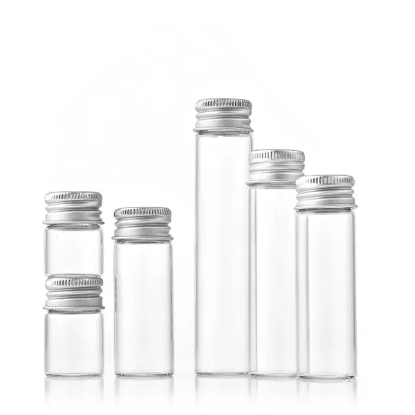 Glass Bottles with Aluminum Lids