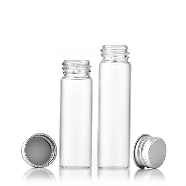 Glass Bottles with Aluminum Lids