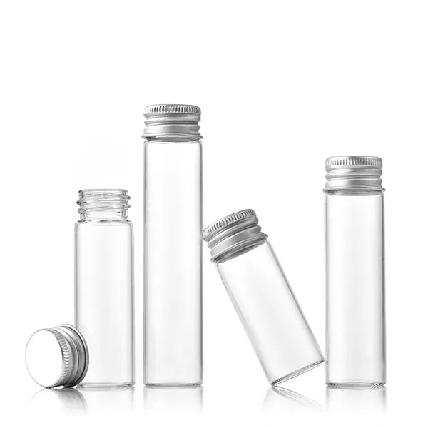 Glass Bottles with Aluminum Lids
