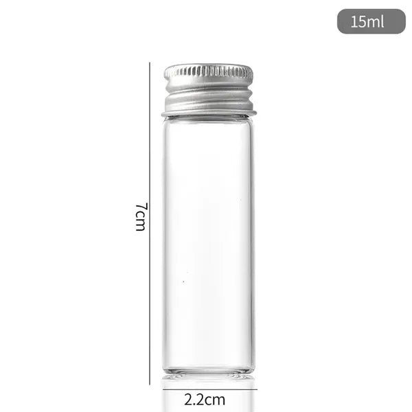 Glass Bottles with Aluminum Lids