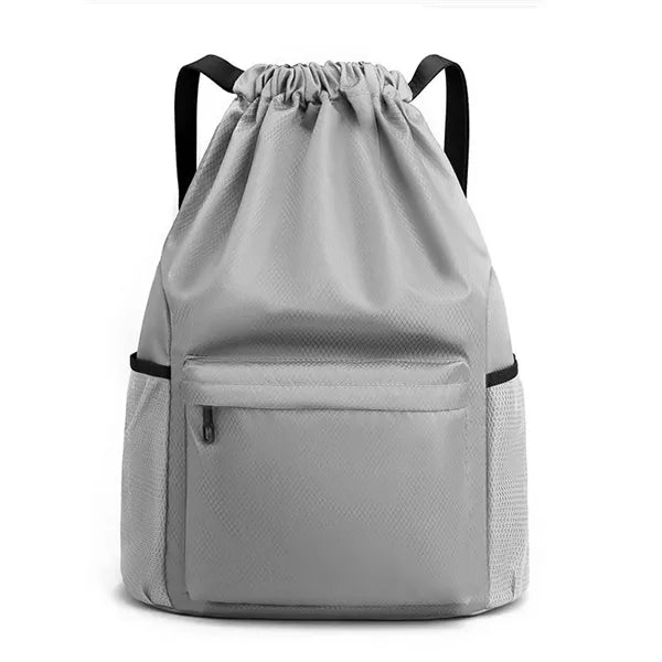 Waterproof Drawstring Bag Gym Sports Backpack with Pocket