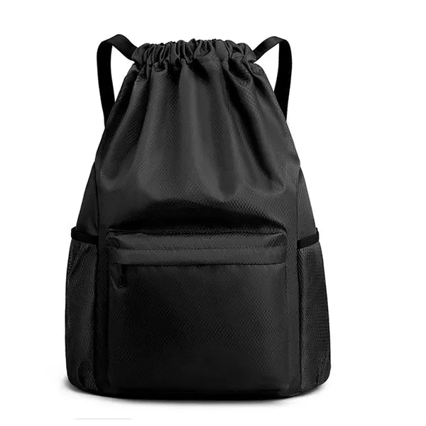 Waterproof Drawstring Bag Gym Sports Backpack with Pocket