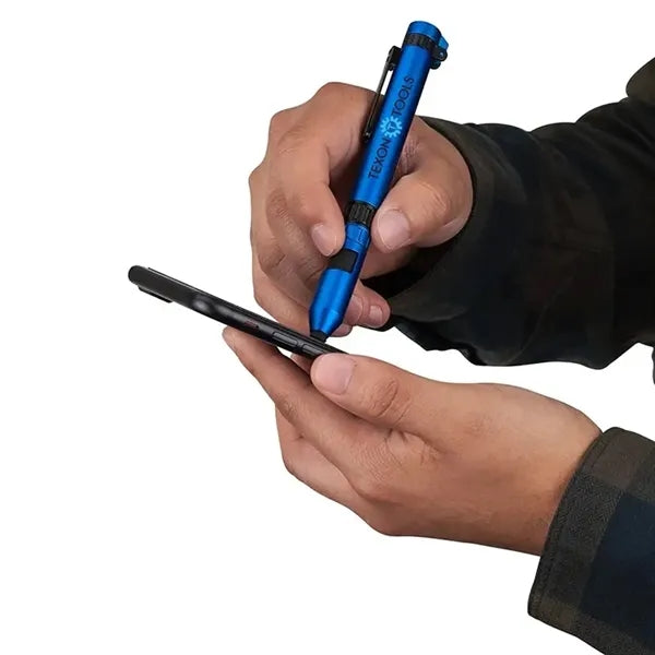 6-in-1 Phone Holder Stylus Compass LED Lights Tool Pen