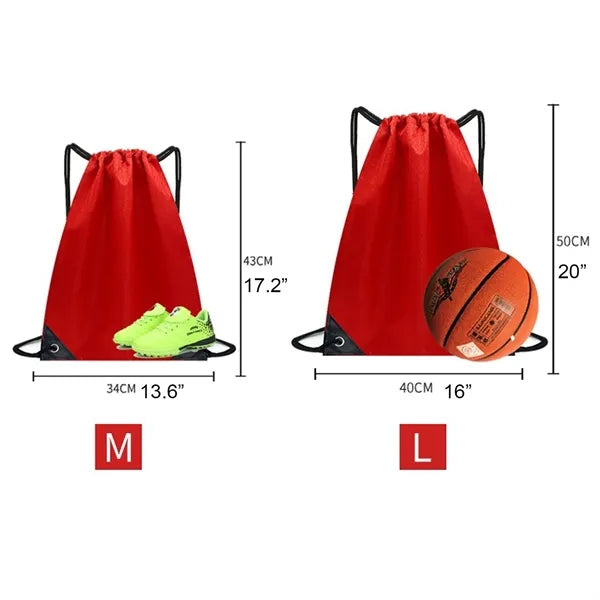 Drawstring Backpack Draw String Sport Bag for Outdoor