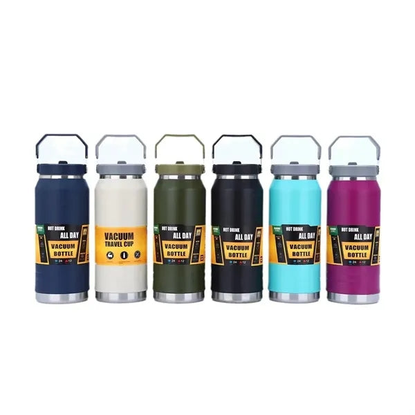 40 OZ Insulated Stainless Steel Water Bottle With Straw