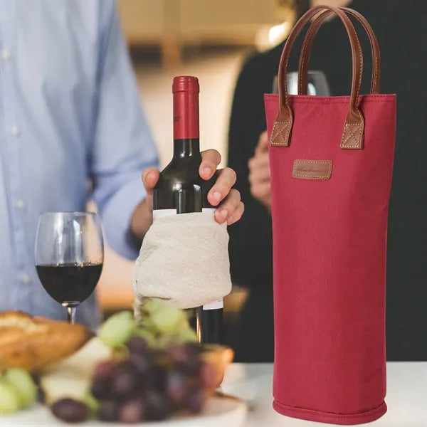 Single Bottle Insulated Wine Bag