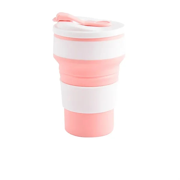 Collapsible 12 oz Silicone Travel Cup