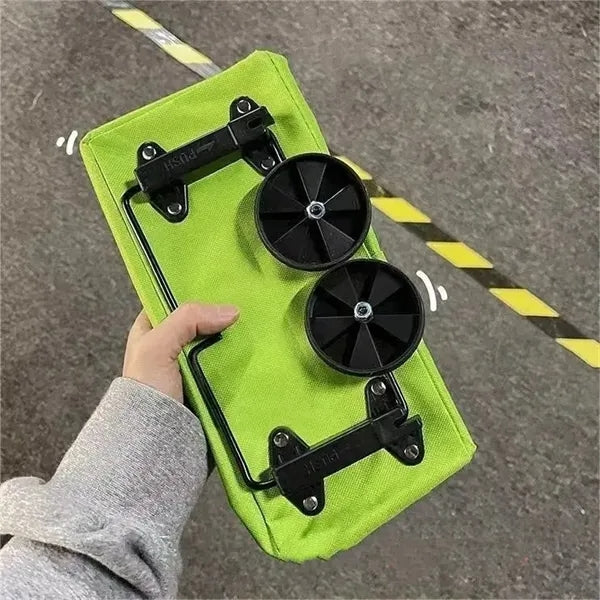 Multifunctional folding shopping cart shoulder tote bag