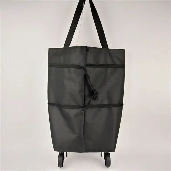 Multifunctional folding shopping cart shoulder tote bag