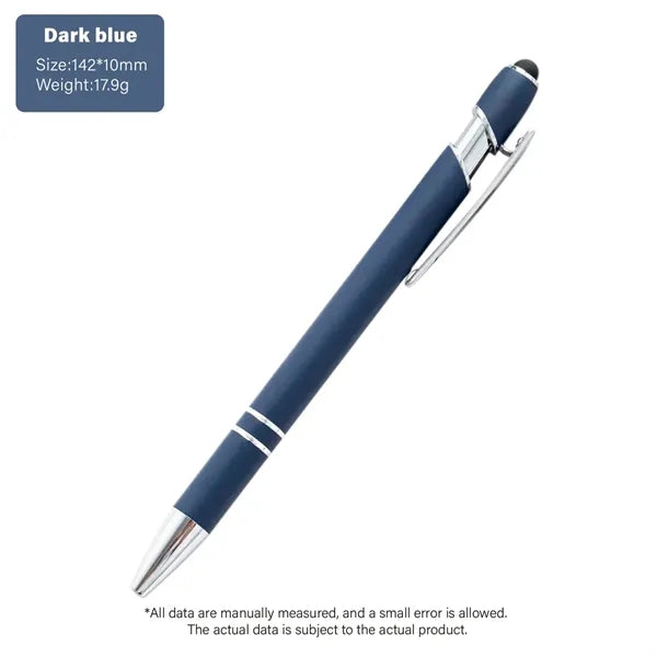Softy Touch Screen Metal Ballpoint pen With Stylus