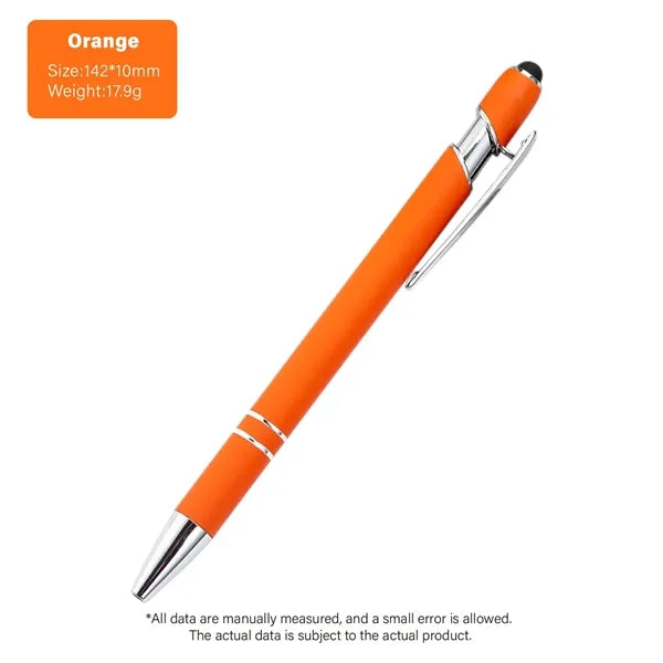 Softy Touch Screen Metal Ballpoint pen With Stylus