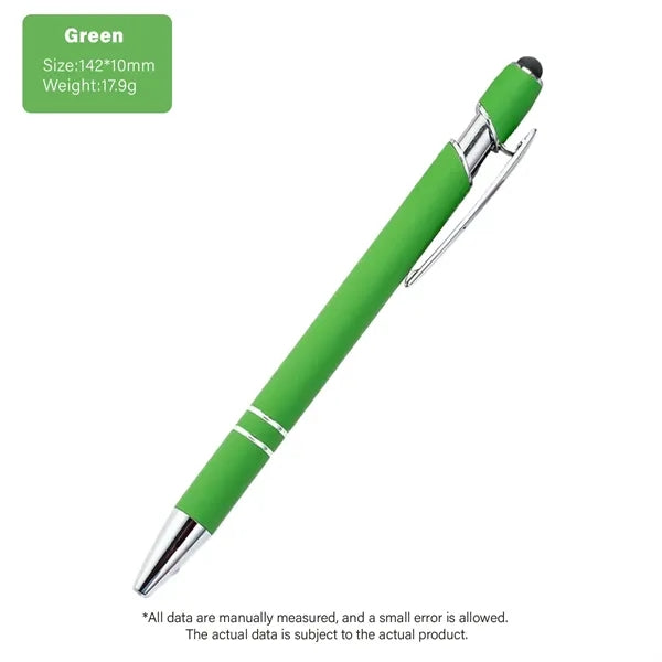 Softy Touch Screen Metal Ballpoint pen With Stylus