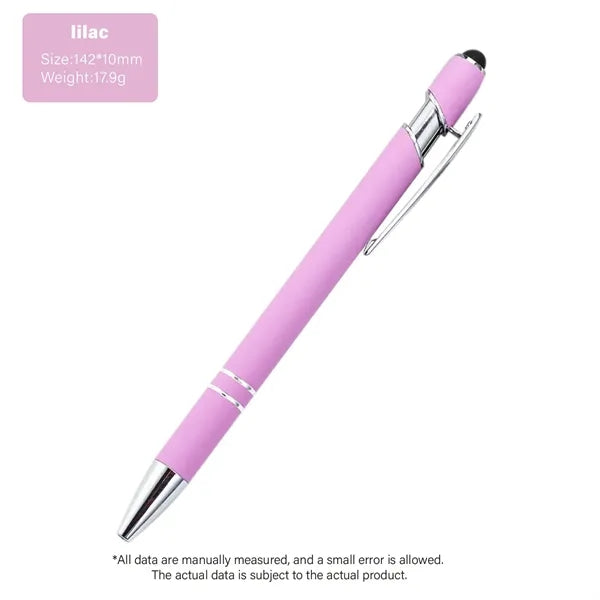 Softy Touch Screen Metal Ballpoint pen With Stylus