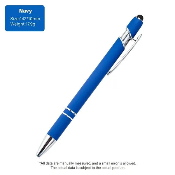 Softy Touch Screen Metal Ballpoint pen With Stylus
