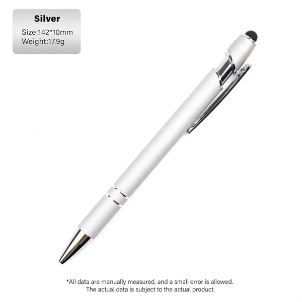 Softy Touch Screen Metal Ballpoint pen With Stylus