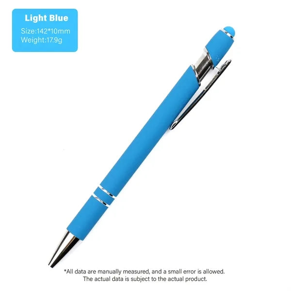 Softy Touch Screen Metal Ballpoint pen With Stylus