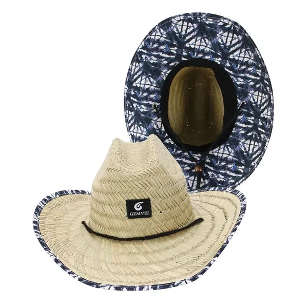 Braided Beach Straw Hat with Large Brim