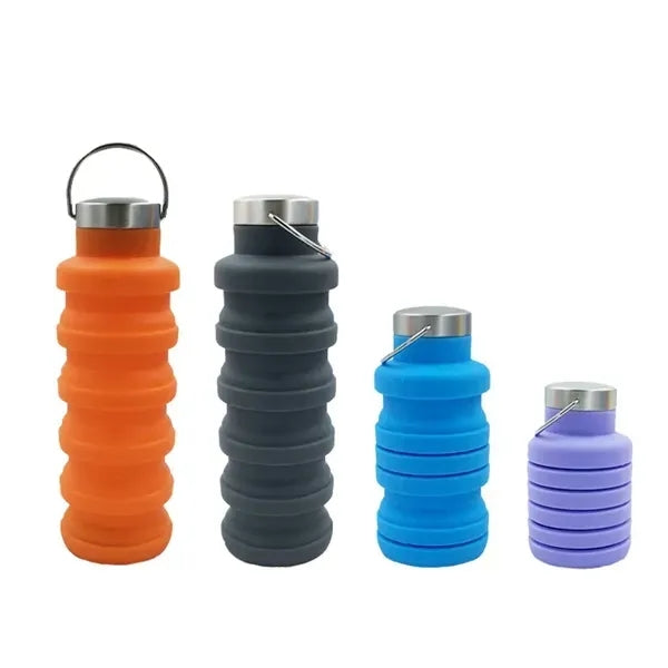 17 Oz Telescopic Silicone Water Bottle
