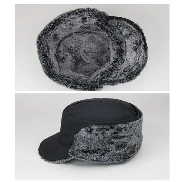 Men's Winter Hat with Warm Earflaps
