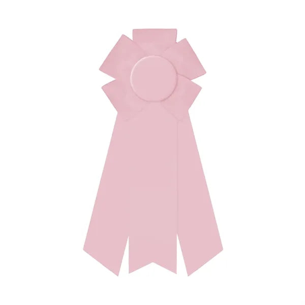 4" Rosette 10" long with 3 streamers