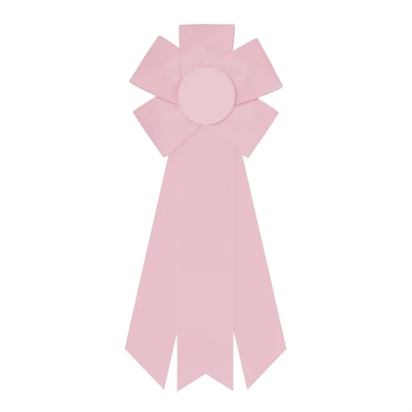 5" Rosette 12" long with 3 streamers
