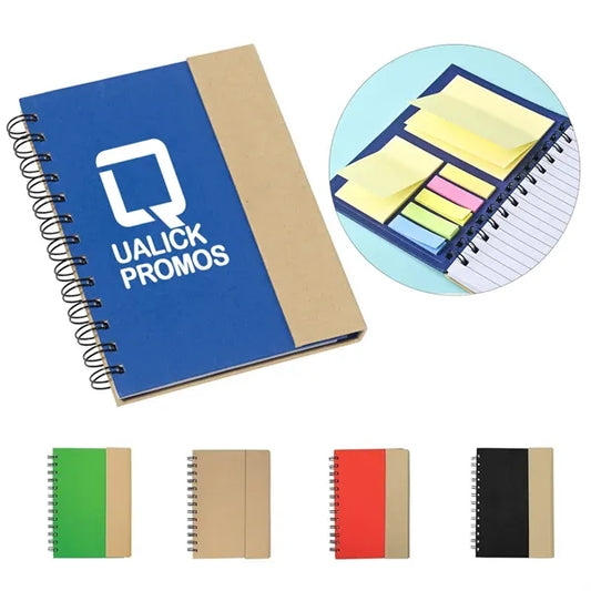 Lock It Spiral Notebook Set with Pen 7" x 5-7/10"