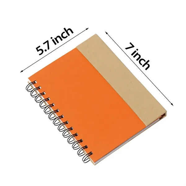 Lock It Spiral Notebook Set with Pen 7" x 5-7/10"