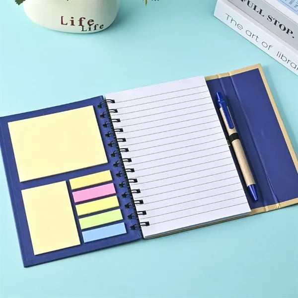 Lock It Spiral Notebook Set with Pen 7" x 5-7/10"