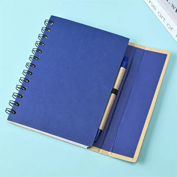 Lock It Spiral Notebook Set with Pen 7" x 5-7/10"
