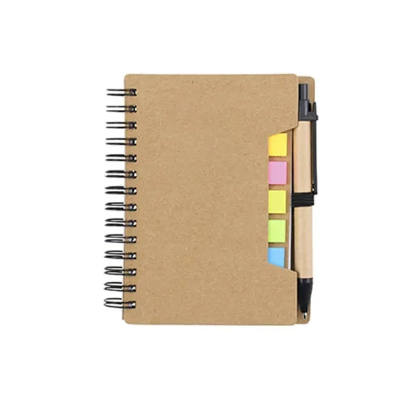 Mini Journal with Pen & Sticky Flags 4-3/5"x5-7/10"