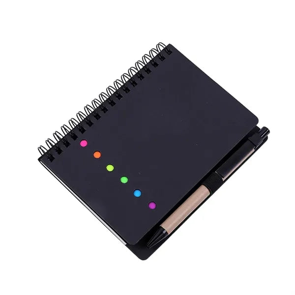 Mini Journal with Pen, Flags & Sticky Notes 4-7/10"x5-4/5"