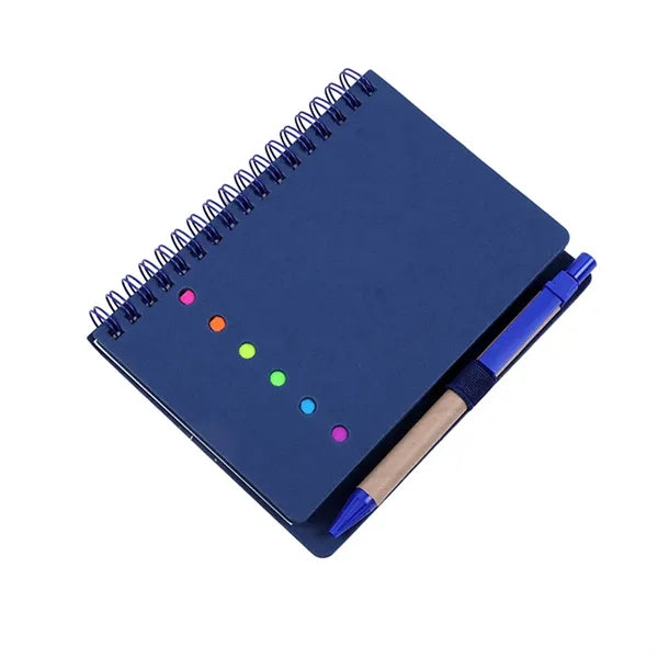 Mini Journal with Pen, Flags & Sticky Notes 4-7/10"x5-4/5"