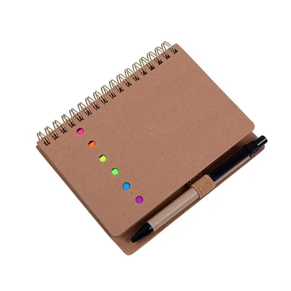 Mini Journal with Pen, Flags & Sticky Notes 4-7/10"x5-4/5"