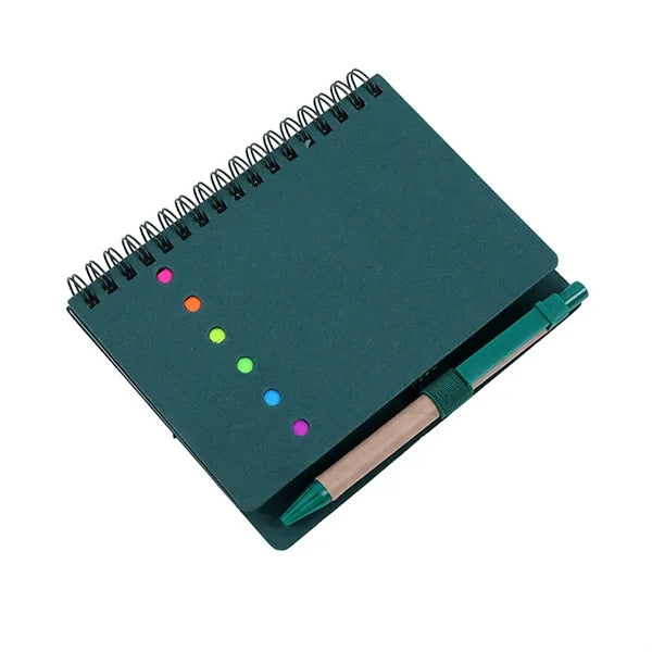 Mini Journal with Pen, Flags & Sticky Notes 4-7/10"x5-4/5"