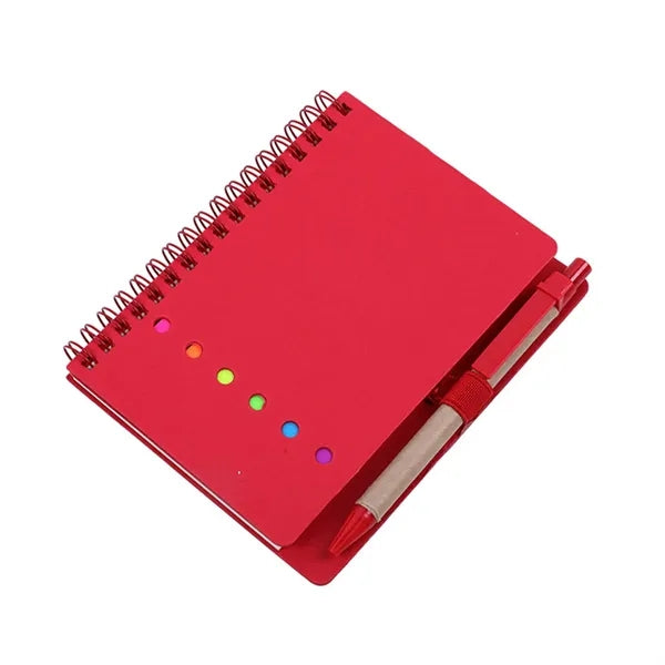 Mini Journal with Pen, Flags & Sticky Notes 4-7/10"x5-4/5"