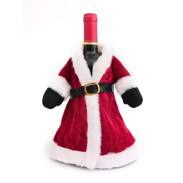 Christmas Wine Bottle Decoration
