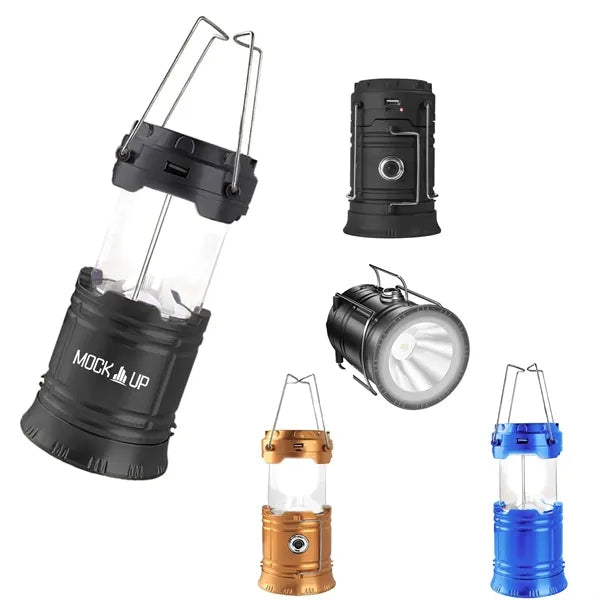 Solar and Rechargeable Lantern Flashlight